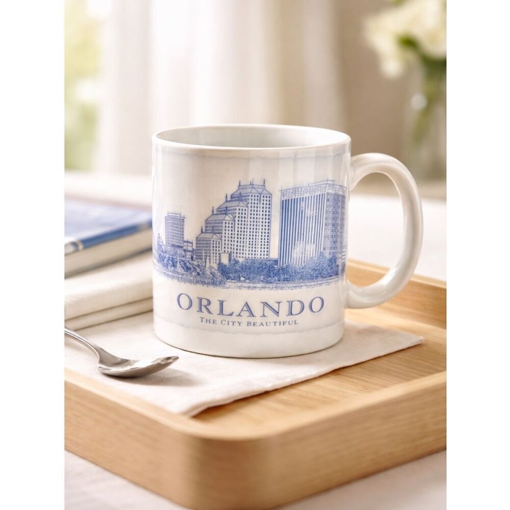 VINTAGE 2006 Starbucks Architect Series ORLANDO Coffee Tea Cup Mug - 18oz